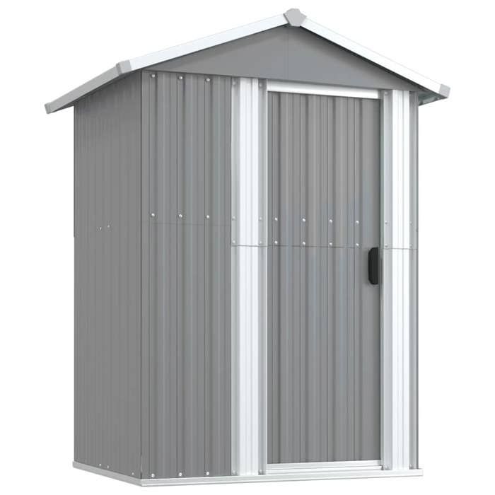 Style minimaliste - Cabanes & abris de jardin - Abri de jardin - Gris 126x975x177 cm Métal galvanisé - Pour Extérieur dfa9681048