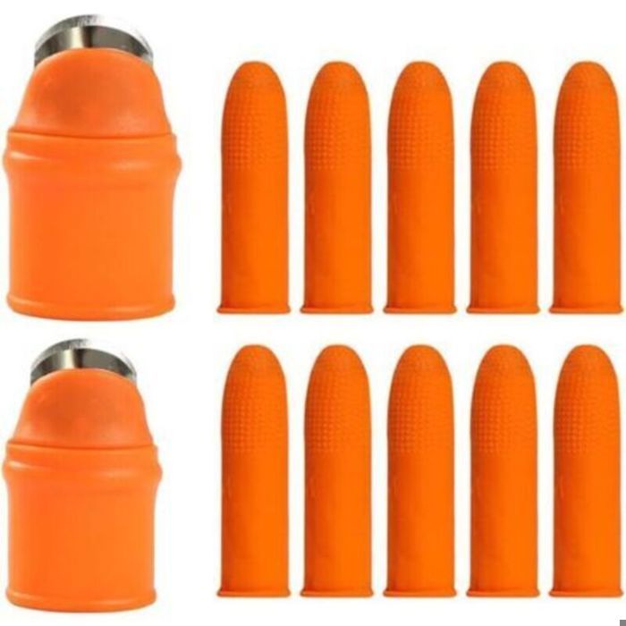Lot de 2 pinces à doigts protège-pouce séparateur de jardinage pour plantes fruitières et poivrons outils de cueillette portabl