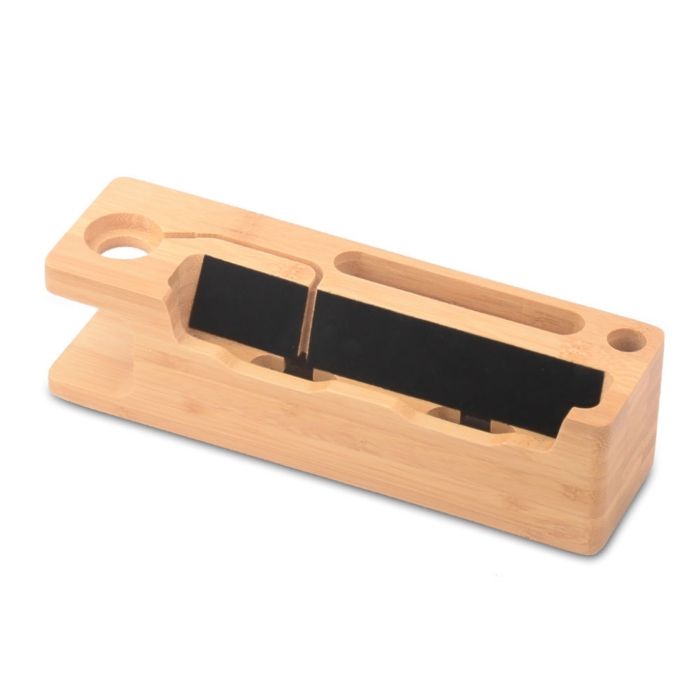 1 Support Chargeur Bambou Compatible Apple Watch iPhone Station Bois Naturel Bureau Maison . 1 Support Chargeur Bambou Compatible Apple Watch iPhone Station Bois Naturel Bureau Maison .