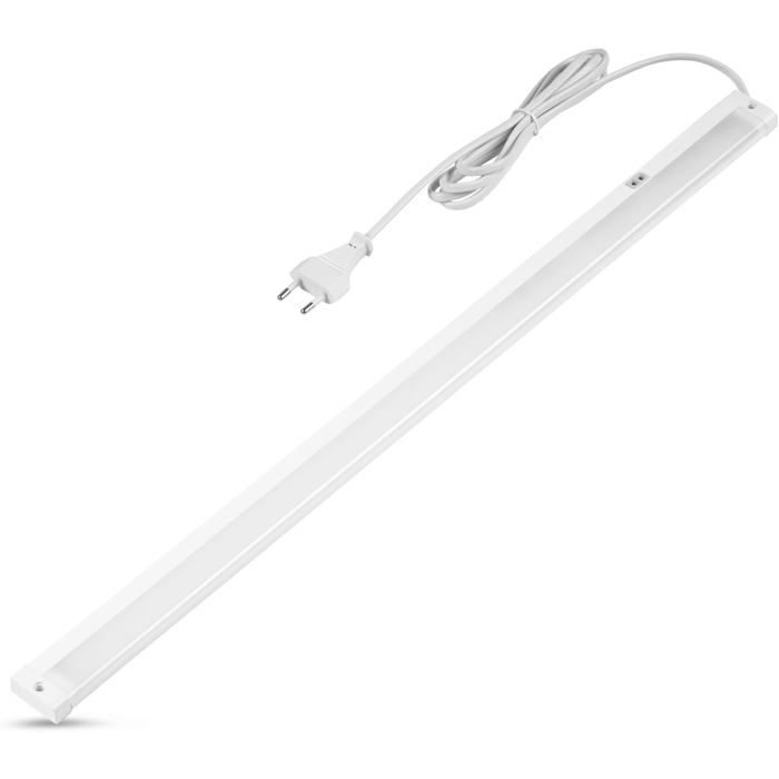 Réglette LED Cuisine 60 cm – Éclairage Sous Meuble 8 W 680 lm 3000 K Capteur Sans Contact Intensité Variable Blanc