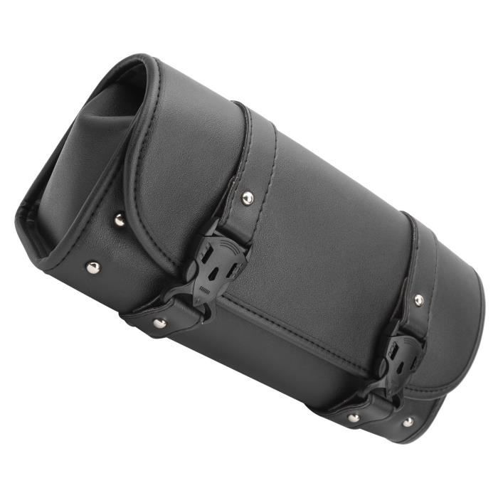 Sacoche De Rangement Pour Moto - Toile - Fixation Guidon / Sissybar - 30x10x25 Cm