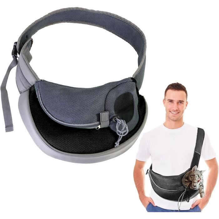Meilleurs prix pour Sac à Bandoulière Portable pour ChiotSac à Dos de Transport Avant Respirant pour Petits Chiens Chats Lapins - Noir