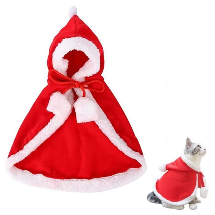 Comparer les prix de Costume de Noël pour Chien, ANNEFLY Vêtements pour Animaux De Noël, Cape De Noël pour Chat,pour Chat Chien Chiot,Rouge(L)