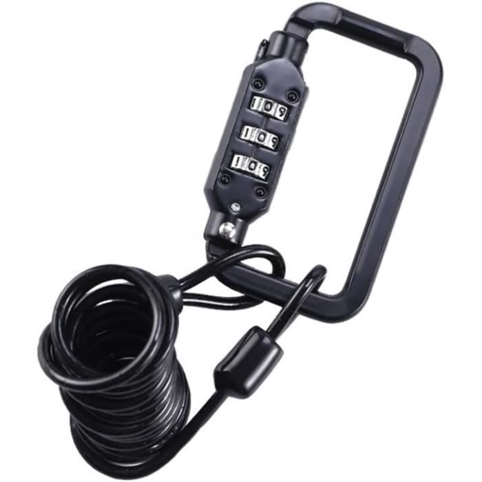 Lot 2 Câbles Antivol Ordinateur Portable – Sécurité Rotative 360° Léger Et Solide
