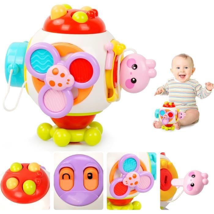 Jouet Montessori, Jouet Bebe, 7 in 1 Montessori Sensoriel Jouets pour Bebe  6-18 Mois Naissance Fille Garcon,Anniversaire Noël Cadeau - Cdiscount Jeux  - Jouets