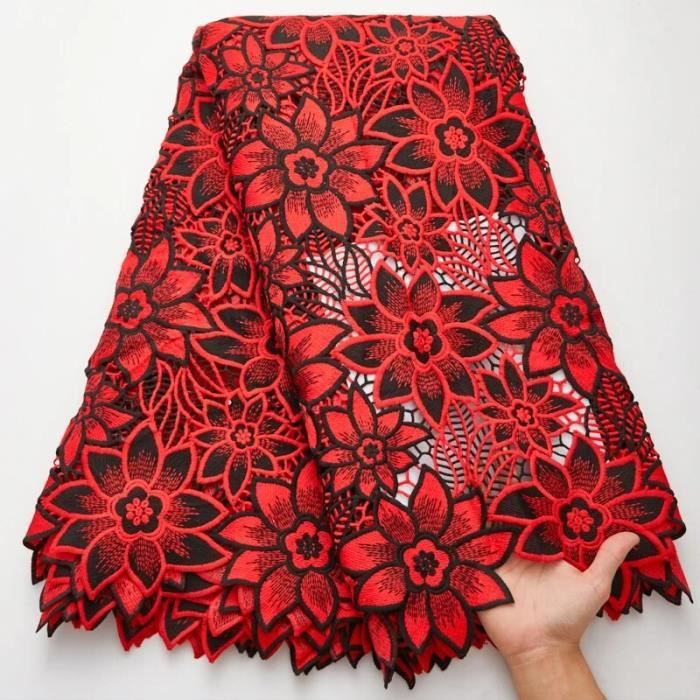 Dentelle en maille africaine avec broderie ?�paisse,Guipure de haute qualit?�,dernier tissu 