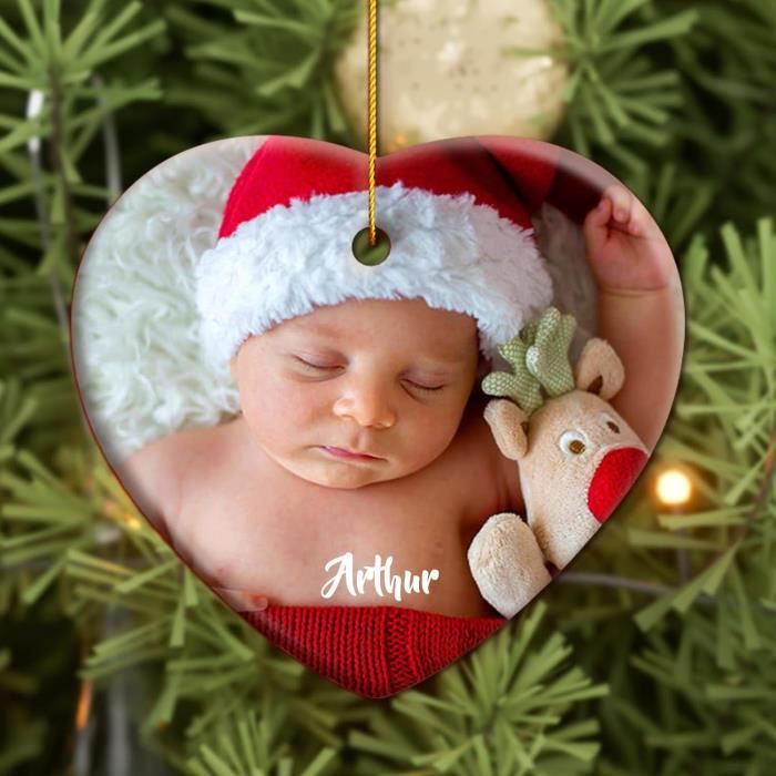 Boule De Noël Personnalisée Mon Premier Noël Bébé, Boule Noël