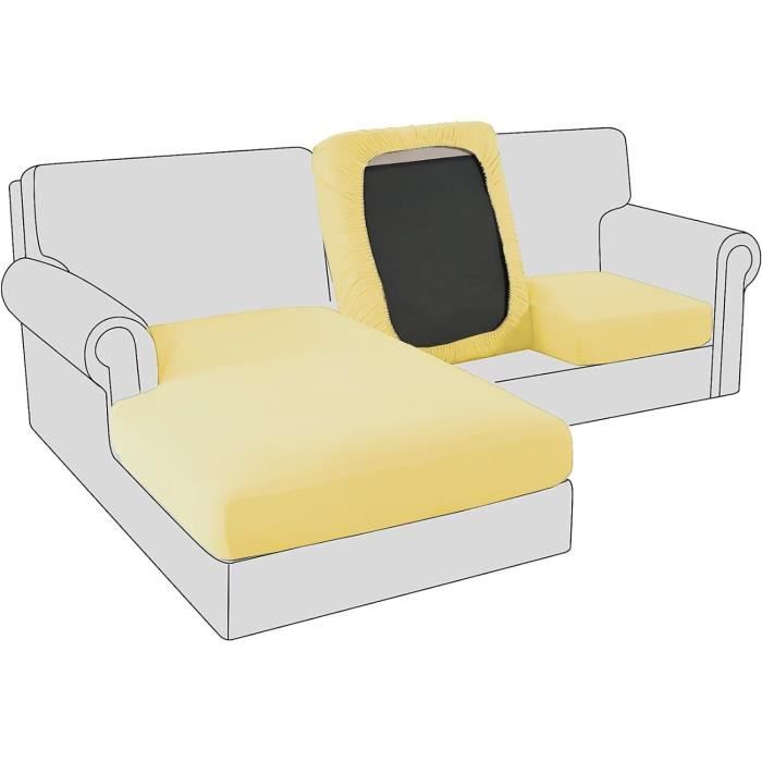 NAISI Lot de 4 Housses de Coussin pour canapé sectionnel en