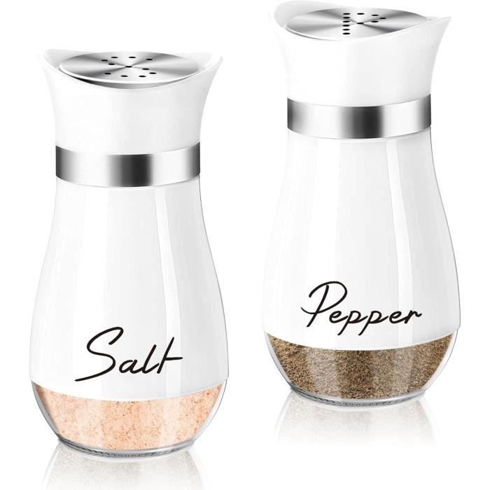 Tablecraft Set Saliera E Pepiera A Forma Di Alveare – Vetro Con Coperchio Cromato, Capacità 170g (Lot Of 2)