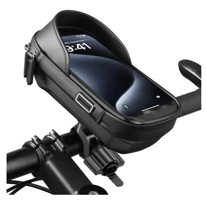 Support telephone etanche, porte telephone velo sacoche guidon