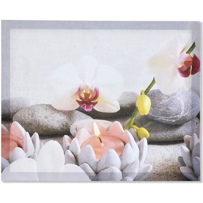 Cadre Toile Tableau Zen Bougie Fleur Orchidee Et Galet Gris 50 X 40 Cm A Cdiscount Maison Cadre Toile Tableau Zen Bougie Fleur Orchidee Et Galet Gris 50 X 40 Cm A Cdiscount Maison