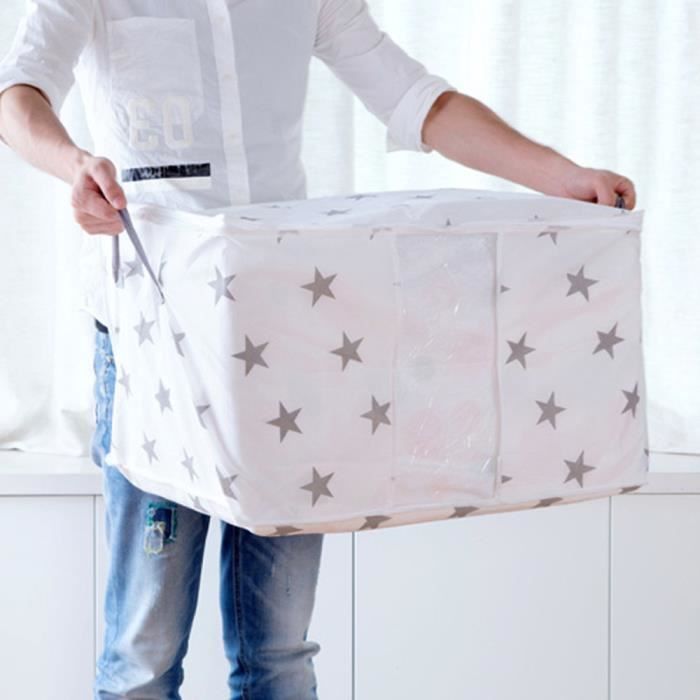 1 panier de rangement grande capacité avec poignée, panier de rangement