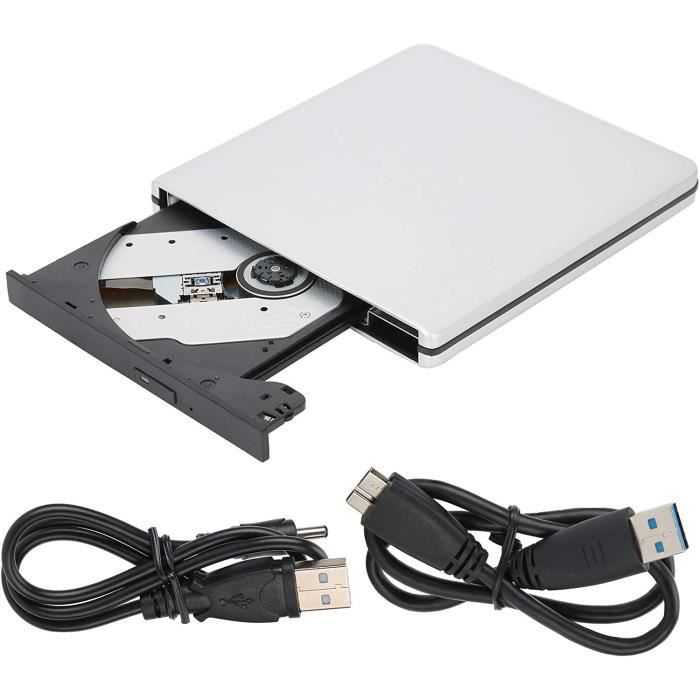 Lecteur de disque optique externe DVD CD VCD, lecteur super mince