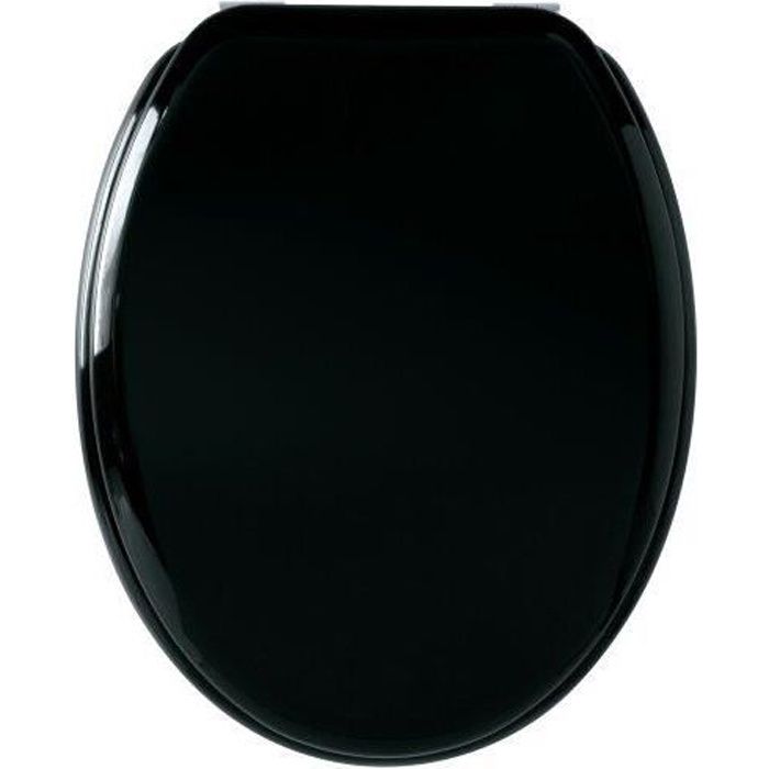 Abattant WC - Gelco Design - Sweet Noir - Bois compressé - Universel - Noir