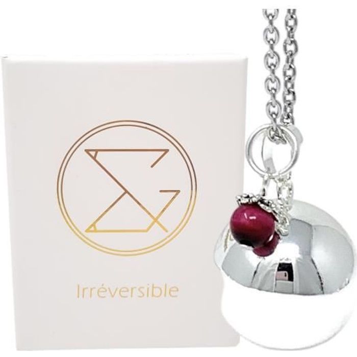 Bola De Grossesse Argent Lisse Pierre Naturelle Avec Chaine Lithotherapie œil Du Tigre Rose Teintee Plaquee Argent Coffret Cdiscount Puericulture Eveil Bebe