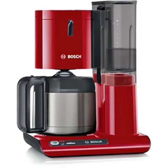 Cafetière filtre - Bosch - Thermo Styline - Rouge - 12 tasses - Verseuse thermofuge