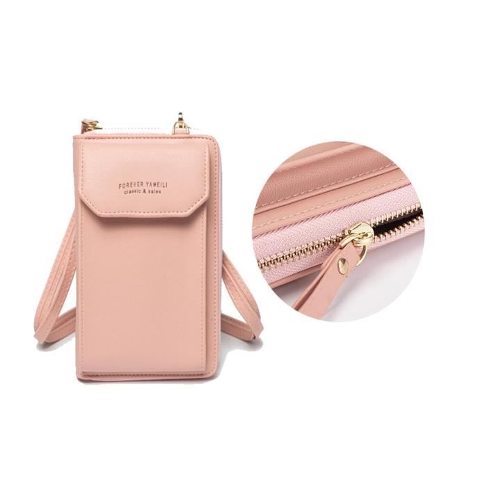 Porte Carte Femme Rose En Simili Cuir • Sac De Voyage