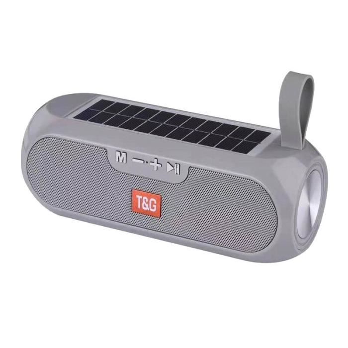 Enceinte Haut-Parleur Portable Bluetooth Stereo Systeme Mp3 USB FM AUX SD  Argent