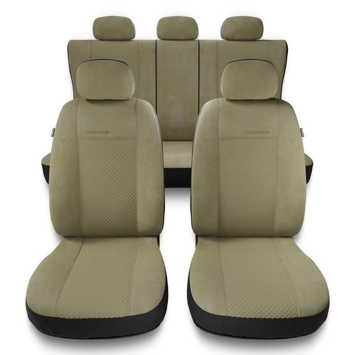 Housses De Siège Pour BMW X5 (E53, E70, F15, G05 - Années 2000+) - Jeu Complet Avant/arrière - Compatible Airbags - Tissu Résistant