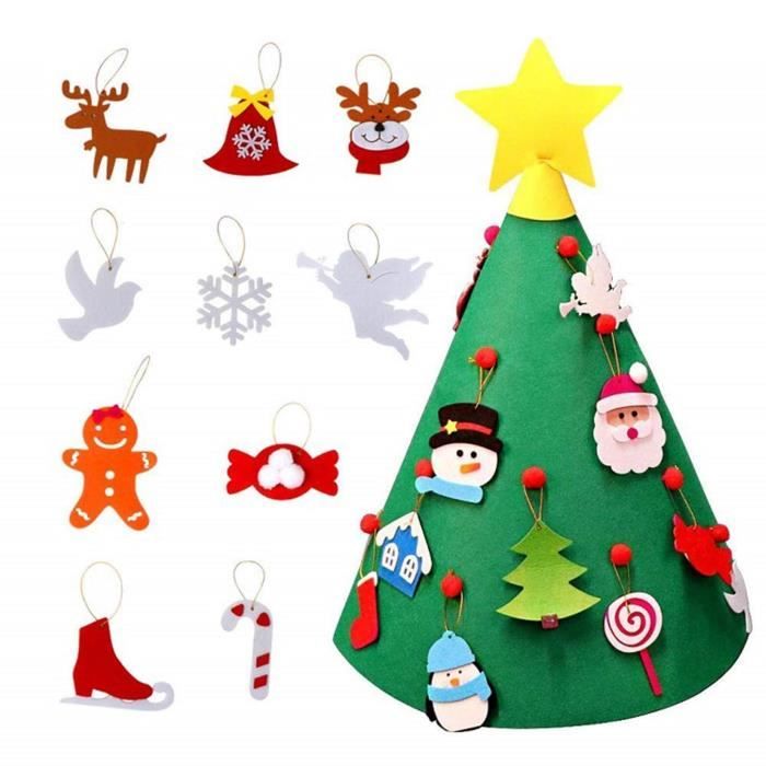 Arbre De Noel Bricolage Enfants 3d Diy Feutre Arbre De Noel Enfant Amical De Noel Arbre De Noel Suspendus Ornements Enfants Cadeau Cdiscount Puericulture Eveil Bebe