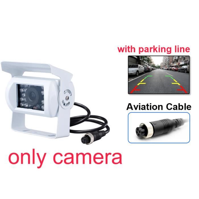 Caméra De Recul étanche 12-24V - Grand Angle 120°, Vision Nocturne IR, Pour Camping-car/camion