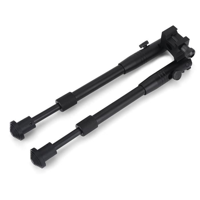 Bipied Tactique V10 Rotatif Pour Fusil - Longue Portée, Réglable, Adaptateur Pour écharpe, Couleur Noire