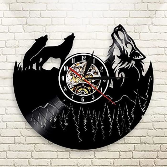 Décoration Murale Disque Vinyle Rétro - Ornement En Plastique Noir 30 Cm Pour Bar, Chambre Ou Café - Style Vintage
