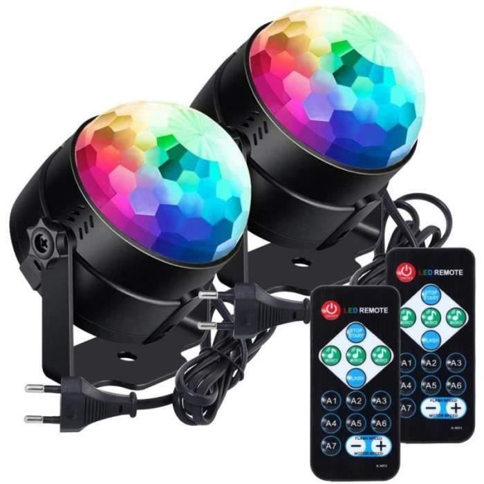 La boule disco a mené la lumière disco de 6 couleurs RVB LED contrôlée