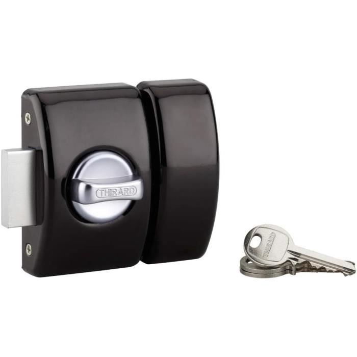 Verrou Double Entrée Surveyor Pour Porte D'entrée Cylindre 40mm Acier 4 Clés Epoxy Bronze | Comptoir De Fernand