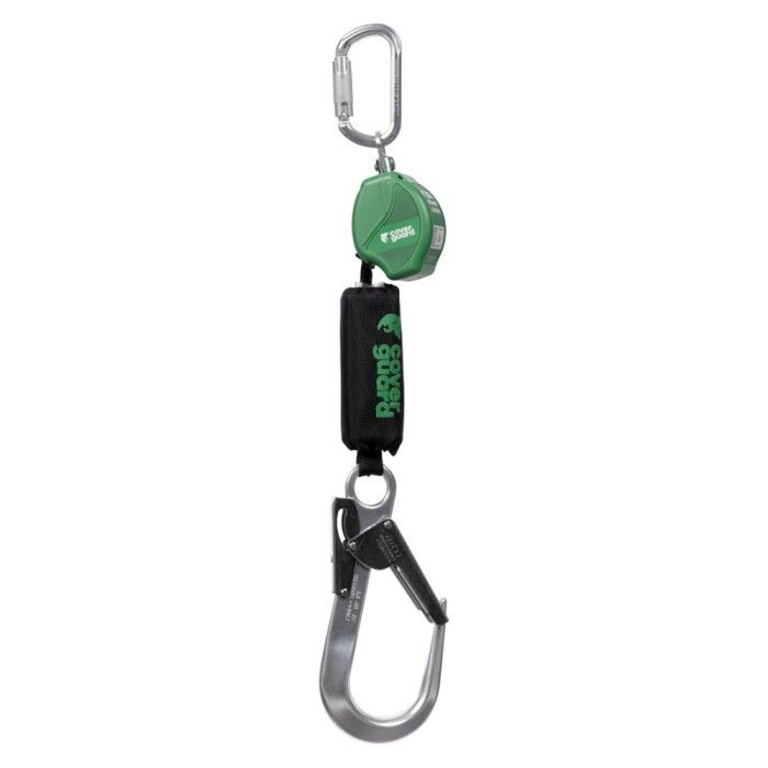 Dispositif Anti-chute à Rappel Automatique - Harnais Sécurité Toiture, 150kg, 3 à 20m, Freinage Double Disque