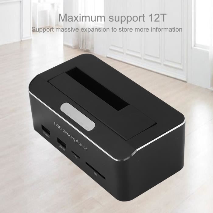 Station D'Accueil Pour Disques Durs USB 3.2 - Double Baie (2.5''/3.5'') - Type-C - FIDECO