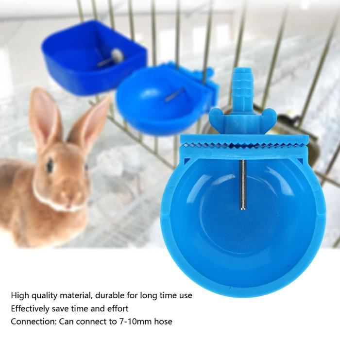 10 ensembles buveur de lapin boire bol d'alimentation ferme Cage accessoires fournitures animaux rongeurs
