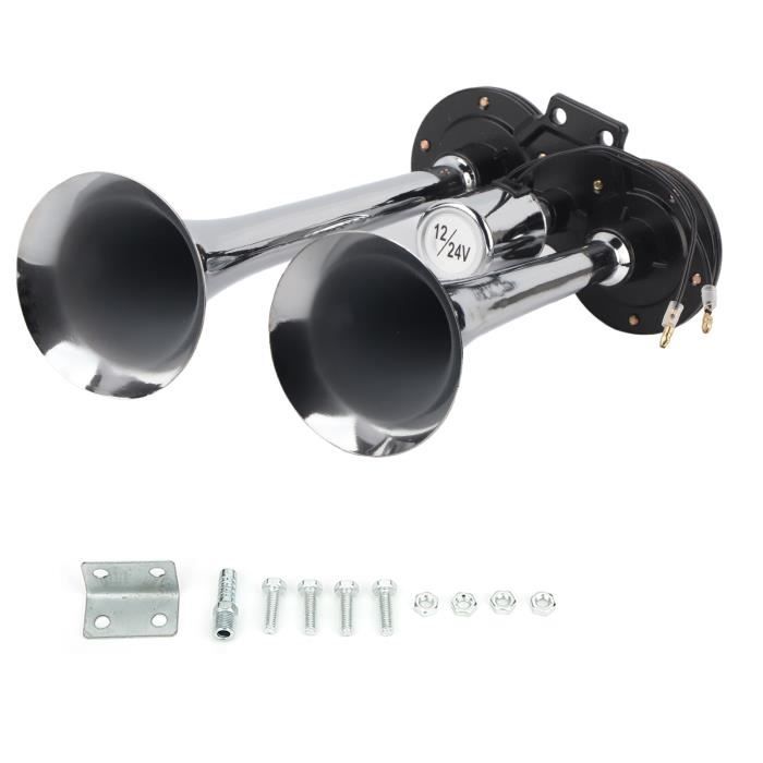 Compresseur Klaxon Pneumatique 12V/24V – Son Puissant 150 DB Pour Voiture Et Camion !