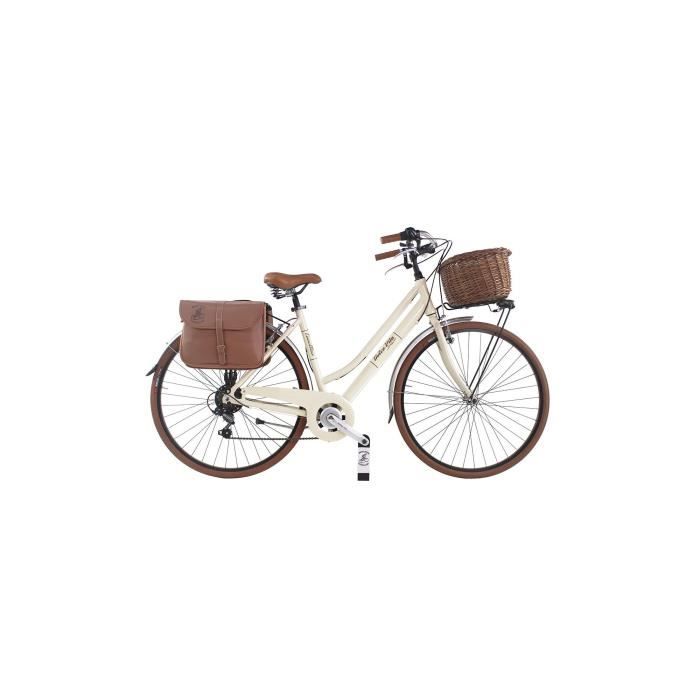 Vélo de Ville Retro Dolce Vita by Canellini Aluminium Dame Beige - Taille 46