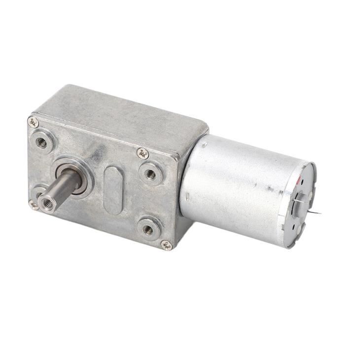 Moteur Réducteur à Vis Sans Fin 12V 10 RPM - Arbre 8 Mm D - Couple élevé - Pour Ventilateurs, Machines - 9