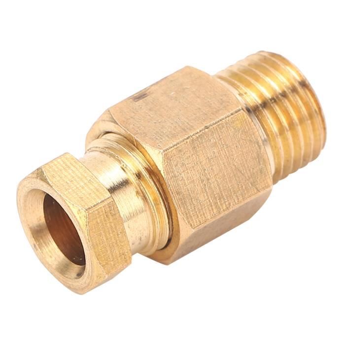 Adaptateur Droit AN-8 Vers 1/2 NPT - Bleu - Pour Raccord De Tuyau Hydraulique Ou Carburant - Neuf