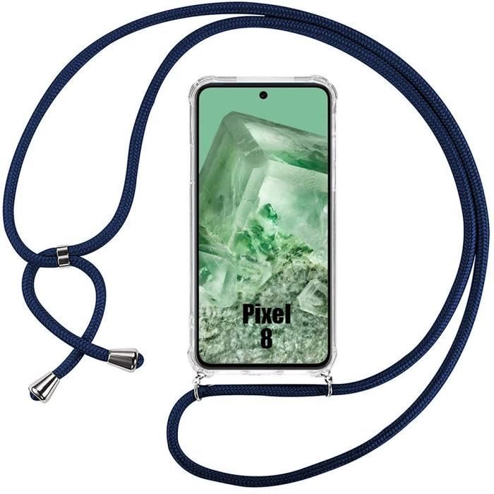 Coque Silicone Avec Collier Pour Google Pixel 8 Pro - Marque Kwmobile - Modèle KWM0000208U005C - Neuf Sous Blister