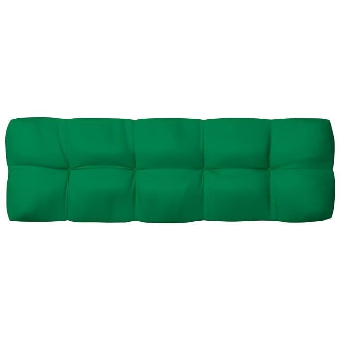 coussin de chaise de jardin - famirosa - palette vert - 120x40x10 cm - relaxation - extérieur