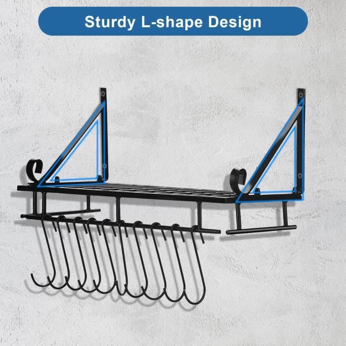 Support Mural Type Cintre "Tête De Mort" En Métal - Style Européen Noir (2.54x10.16 Cm)