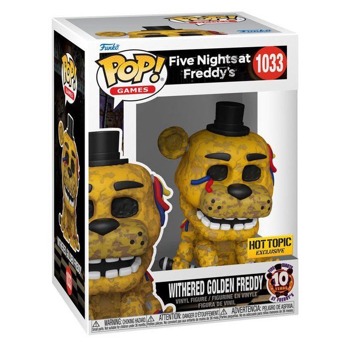 Figurine Funko Pop! N°1033 - Five Nights At Freddys - Freddy Doré Flétri