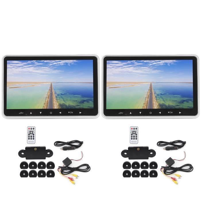 2 Pièces 7 Pouces Contrôle sans Fil Appui-tête Réglable Moniteur Vidéo LCD Affichage MP5 Noir pour Voiture Universelle HD 800 X 480 écran 2 Pièces 7 Pouces Contrôle sans Fil Appui-tête Réglable Moniteur Vidéo LCD Affichage MP5 Noir pour Voiture Universelle HD 800 X 480 écran