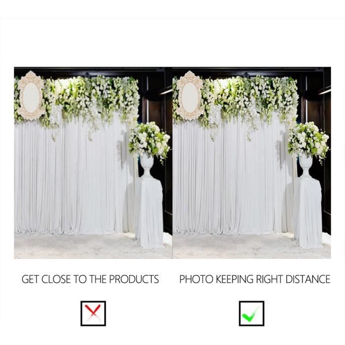 YongFoto Toile de Fond de Fleurs pour la scène de Mariage
