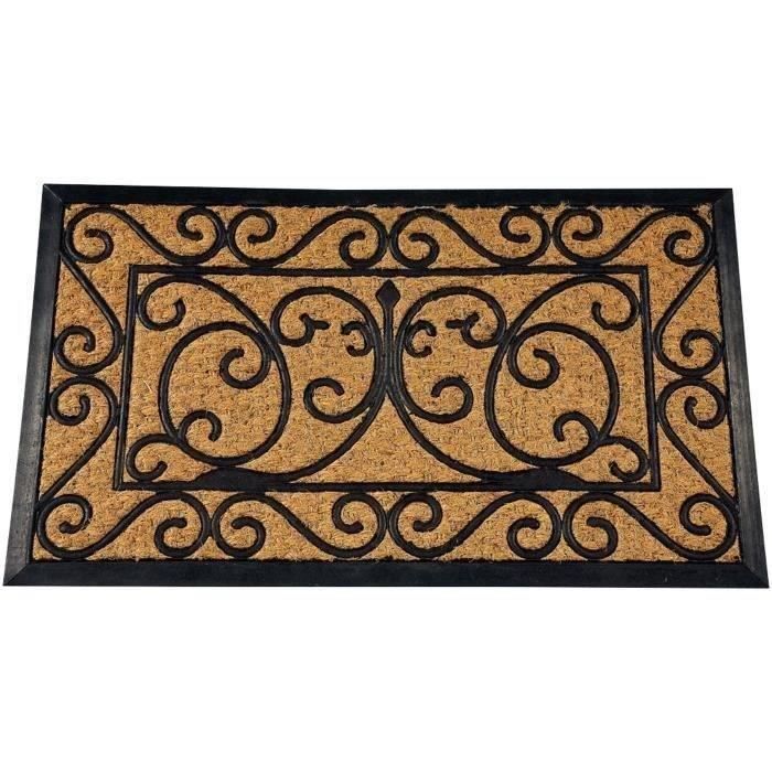 Tapis cuba rectangulaire volute 40x60cm