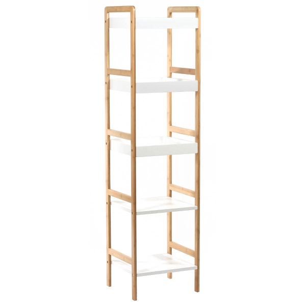etagere bambou de salle de bains 5 niveaux cdiscount maison