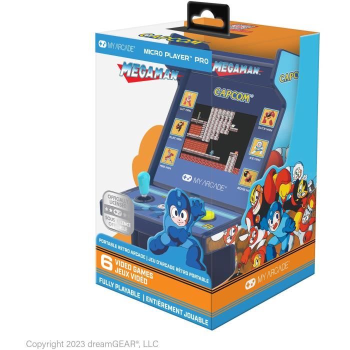 Console Rétrogaming Capcom Micro Player PRO Mega Man Ecran 7cm Haute Résolution 6 jeux inclus