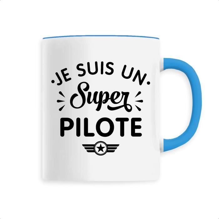 Tasse Pilote – Design Tableau De Bord Avion – Céramique, 400 G – Capacité Généreuse, Lavable Facile – Cadeau Original