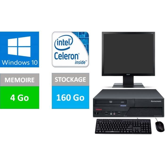 PC LENOVO WINDOWS 10 + ECRAN Reconditionné - Lenovo reconditionné disponible sur Cdiscount Seconde Vie