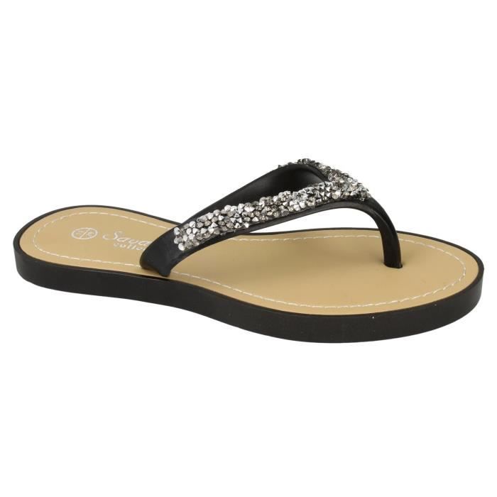 claquette paillette fille