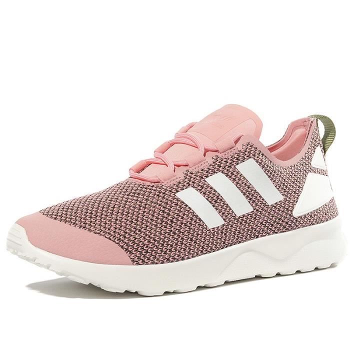 Chaussures ZX Flux ADV Verve Rose Femme Adidas Rose - Achat 