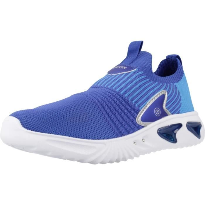 Geox Baskets GEOX J ASSISTER BOY - Garçon - Bleu - Lacets - Synthétique - Textile